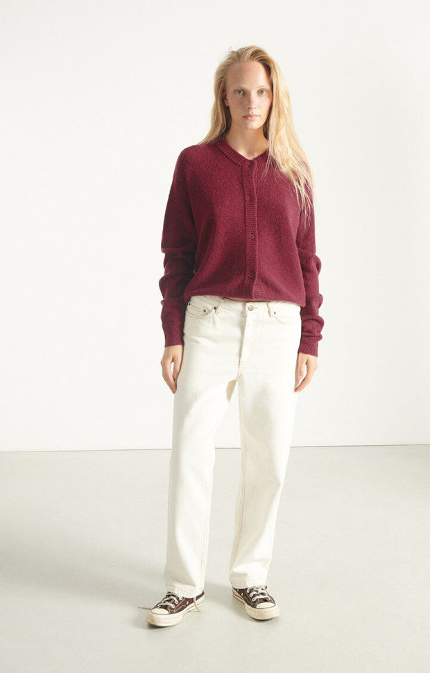American Vintage Damsville Cardigan - Grape Melange