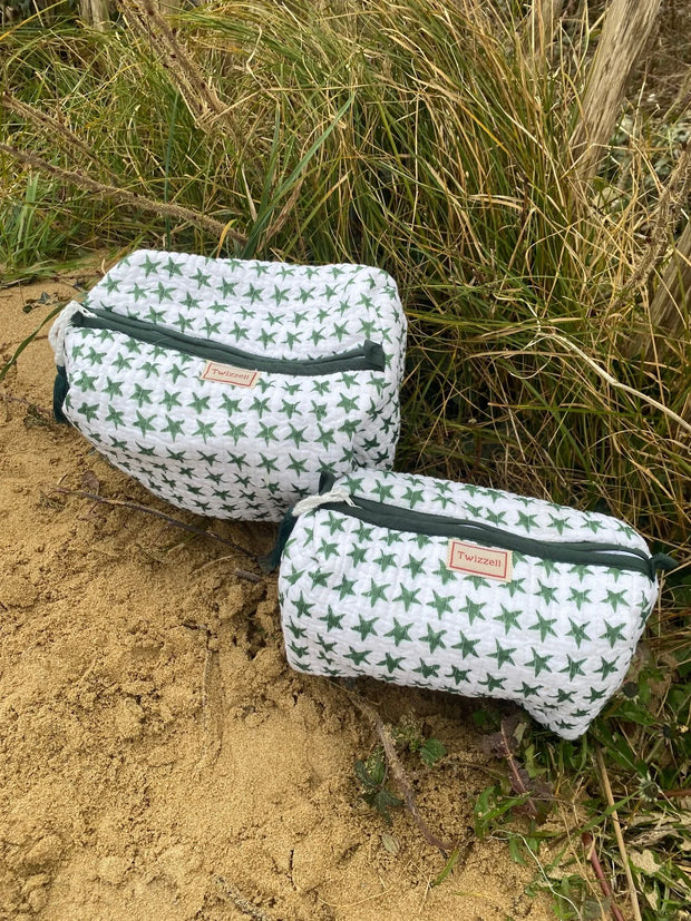 Twizzell Indian Block Print Wash Bags - Medium