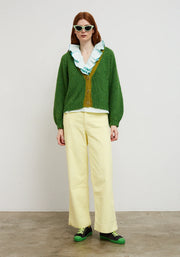 Dr Bloom Cocoon Cardigan - Green