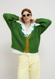 Dr Bloom Cocoon Cardigan - Green