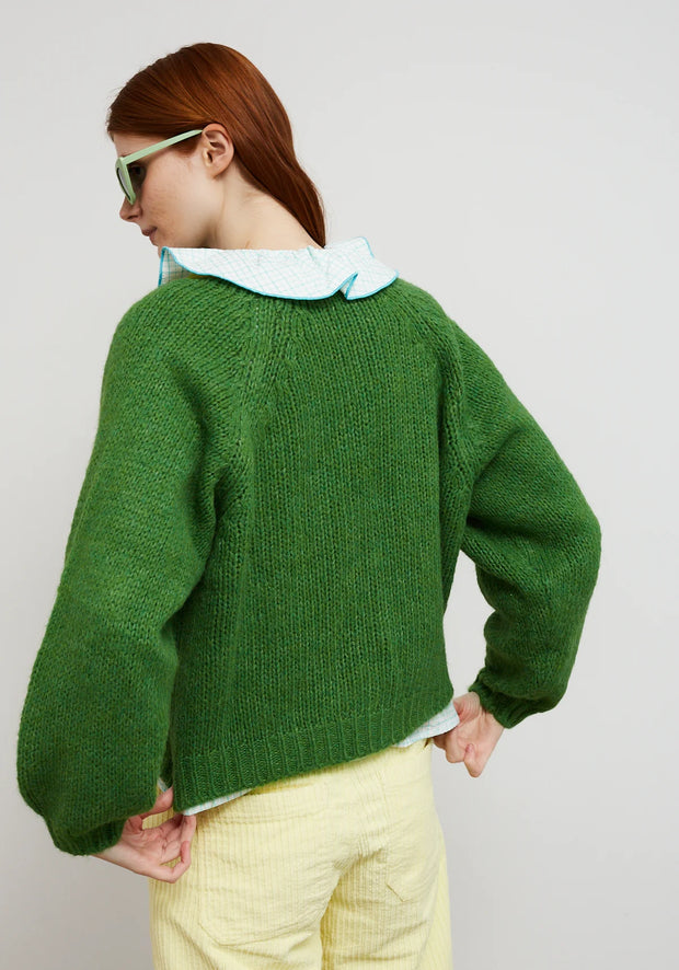 Dr Bloom Cocoon Cardigan - Green