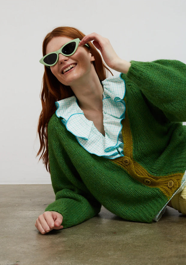 Dr Bloom Cocoon Cardigan - Green