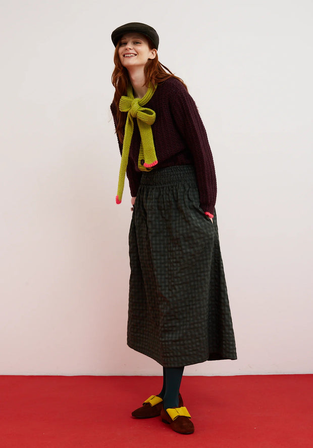 Dr Bloom Grace Cardigan - Aubergine