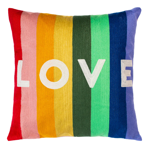 Square Needlepoint Cushion - Love