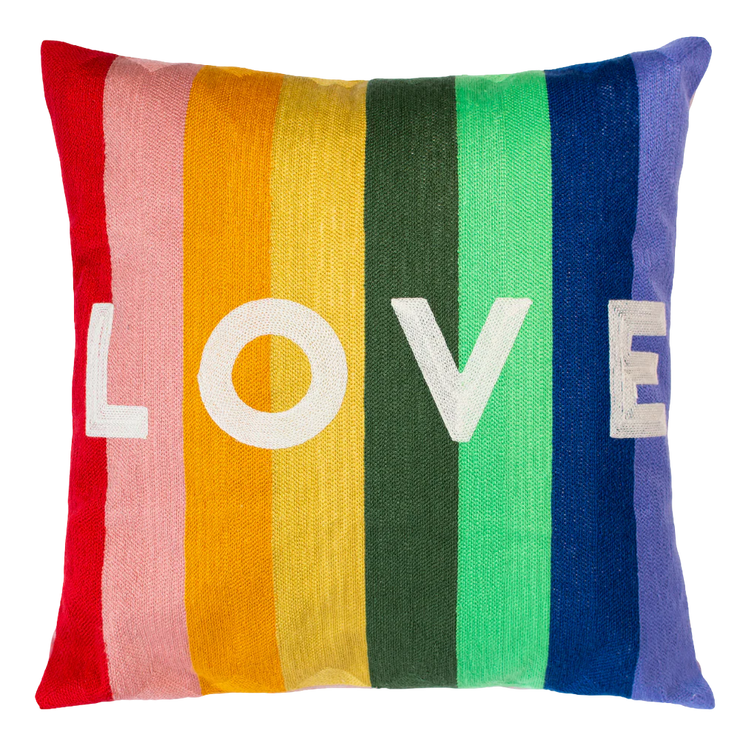 Square Needlepoint Cushion - Love