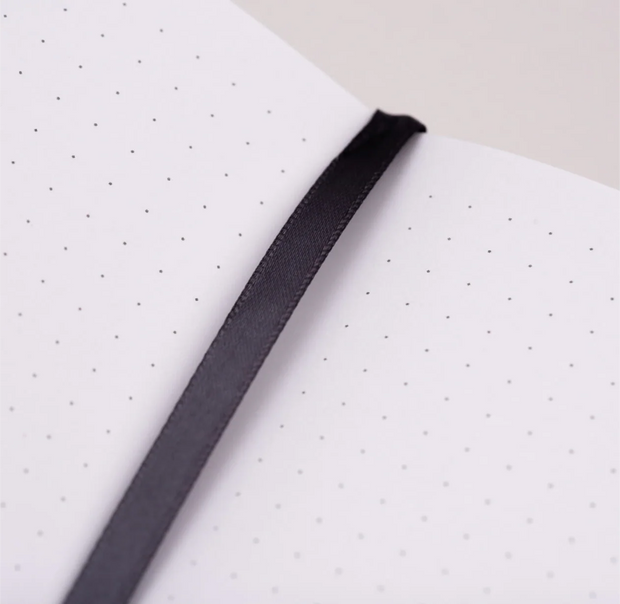 Yop & Tom Dotted Notebook - Charcoal Moon & Stars