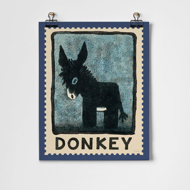 Roomytown Fine Art Prints A3 - Donkey