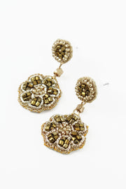 Small Flower Earrings - Gold