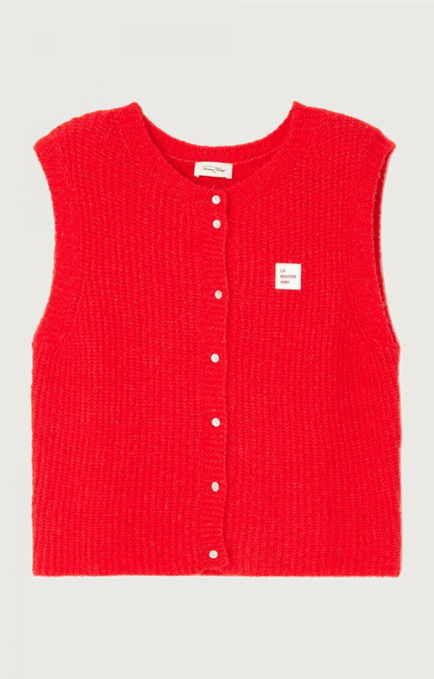 American Vintage East Gilet - Chilli Pepper