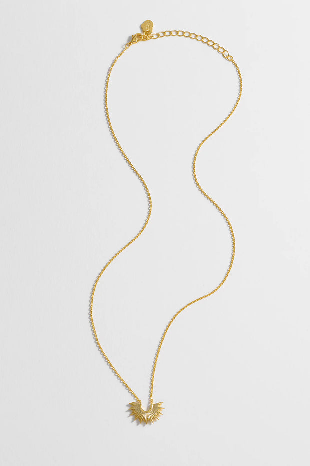Gold Sunburst Necklace