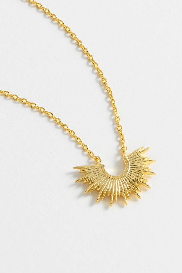 Gold Sunburst Necklace