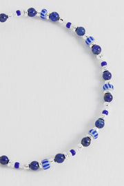 Amelia Gemstone Bracelet - Blue Glass