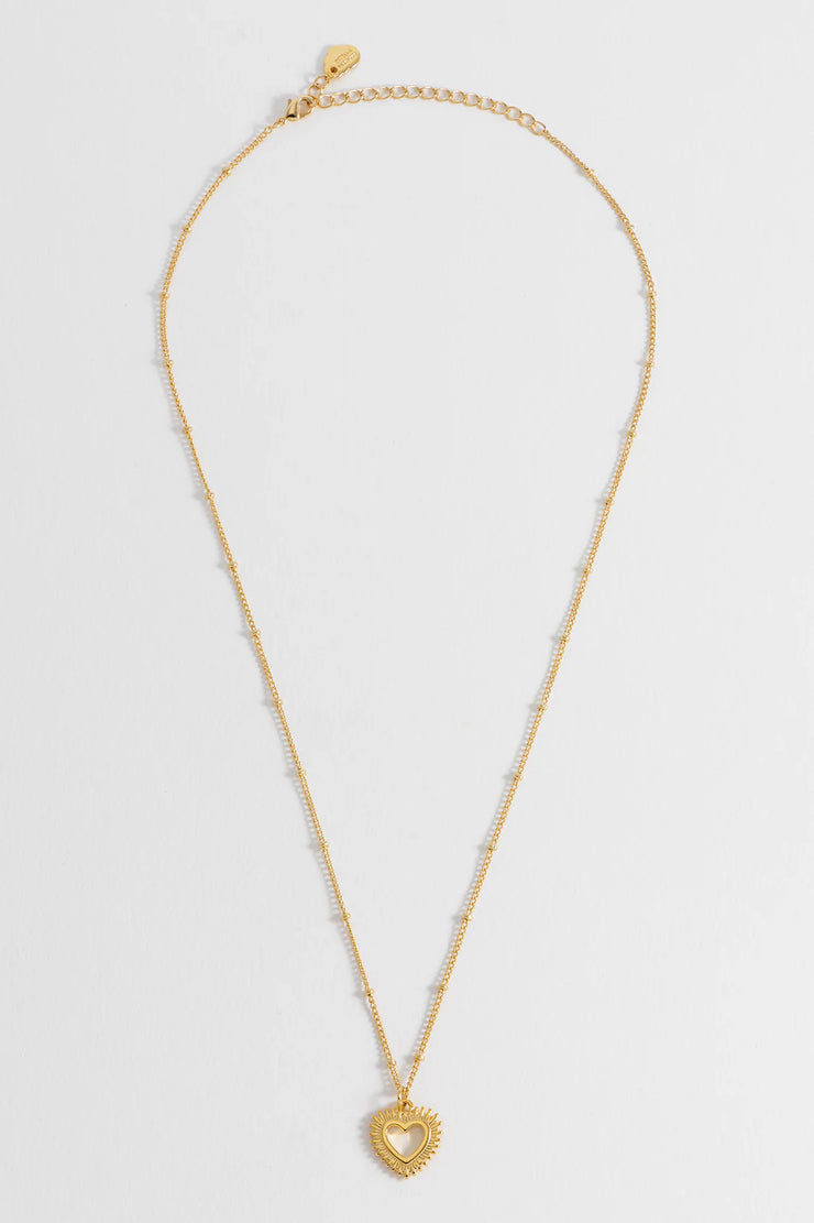 Heartburst Pendant Necklace - Soft Heart Sweet Soul