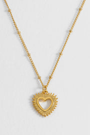 Heartburst Pendant Necklace - Soft Heart Sweet Soul