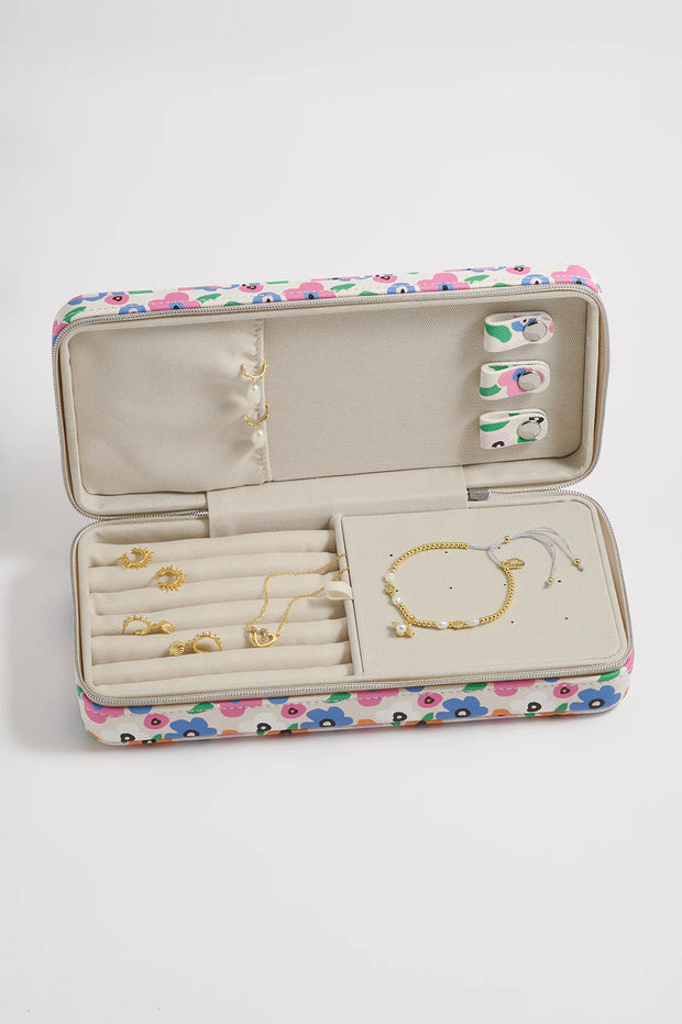 Sleek Jewellery Box - Floral