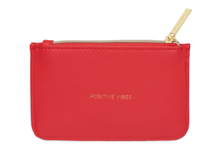 Estella Bartlett Card Purse - Red 'Positive Vibes'