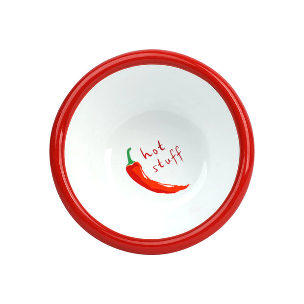 Hot Stuff Chilli Enamel Bowl - 10cm