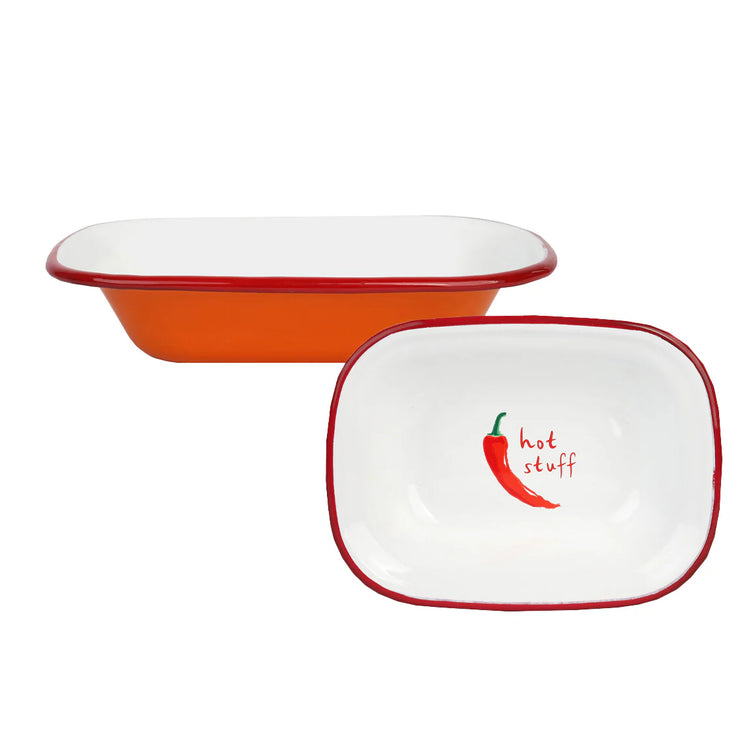 Hot Stuff Chilli Enamel Baking Dish