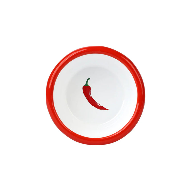Hot Stuff Chilli Enamel Dip Dish - 8 cm