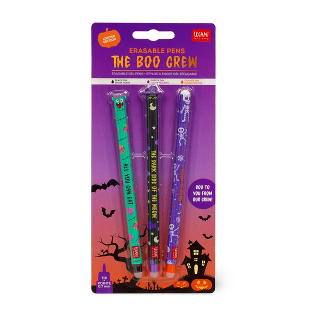 Legami Set of 3 Erasable Pens - The Boo Crew