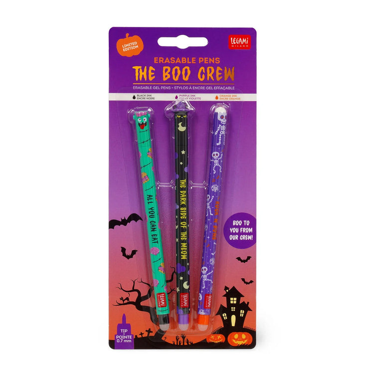 Legami Set of 3 Erasable Pens - The Boo Crew