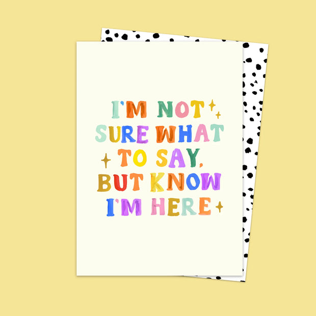 Eleanor Bowmer Card - Know I'm Here