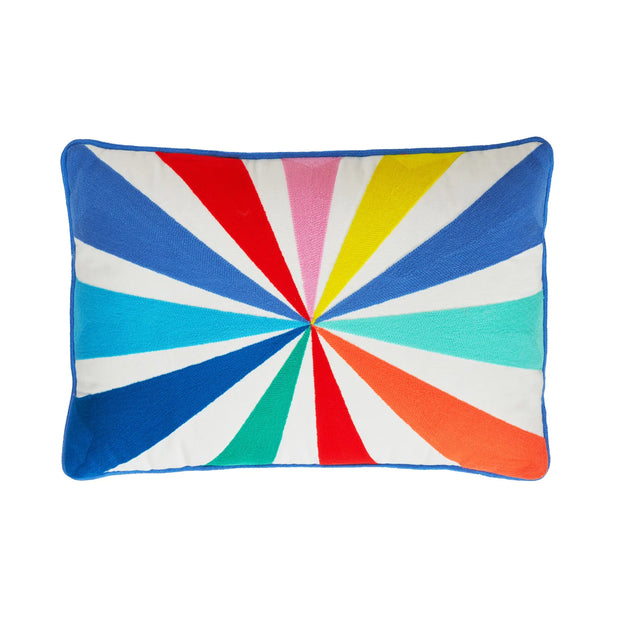 Bombay Duck Radial Embroidered Rectangular Cushion