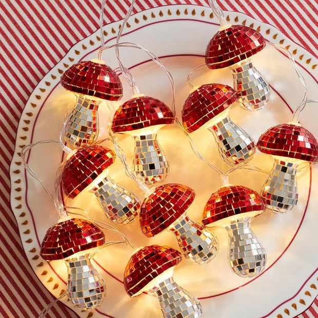 Mushroom LED Disco String Lights - 1.6m