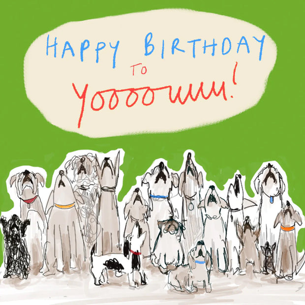 Poet & Painter Happy Birthday To Yoouu Bark Off Card