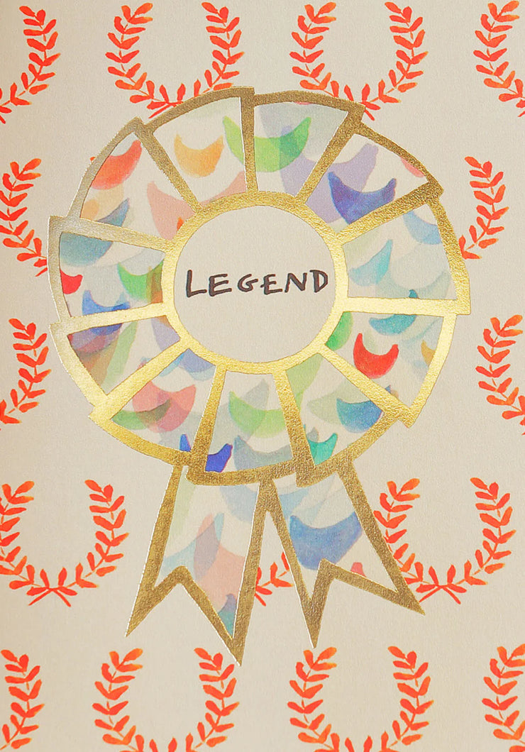 Poet & Painter Rosette Card - Legend