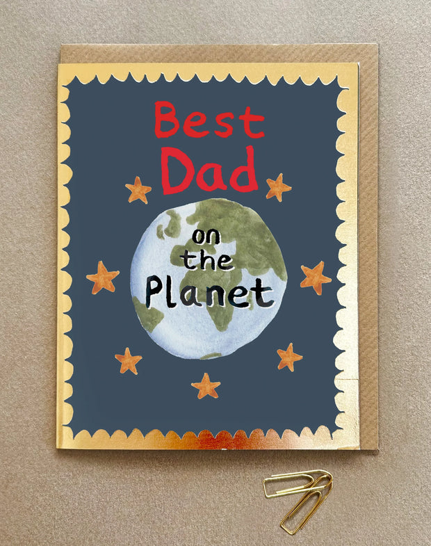 Poet & Painter Best Dad On The Planet Card