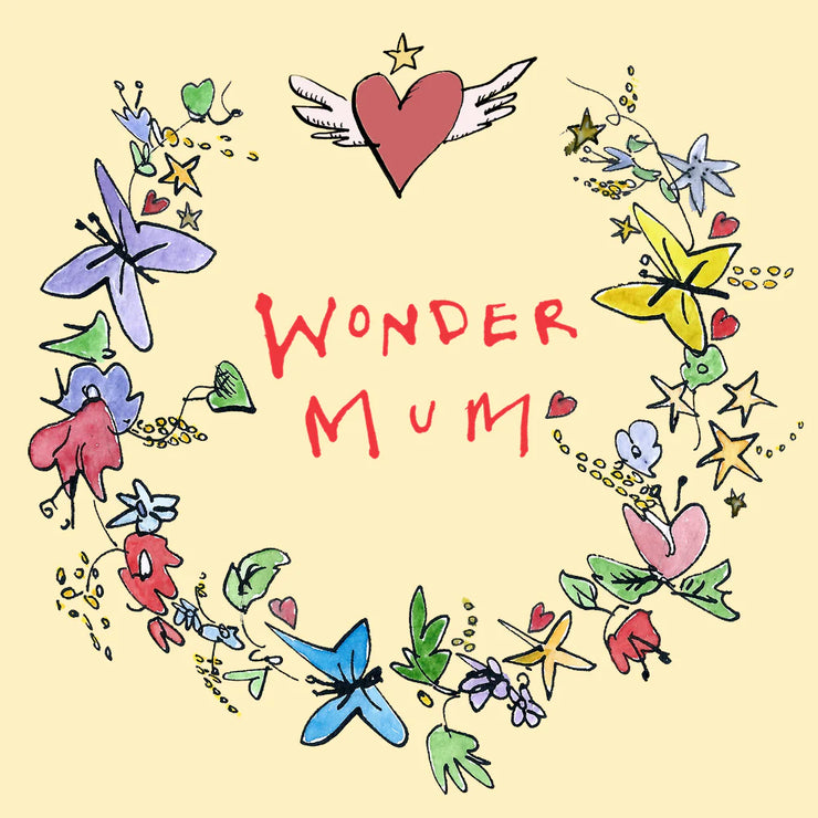 Poet & Painter Wonder Mum Garland Card