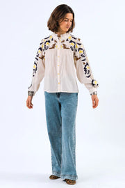 Lollys Laundry Fenga Embroidered Shirt