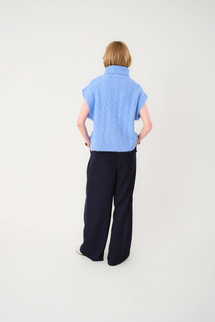 Lollys Laundry Fresno Blue Knitted Vest