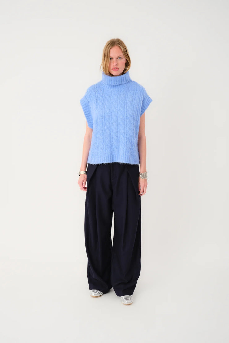 Lollys Laundry Fresno Blue Knitted Vest