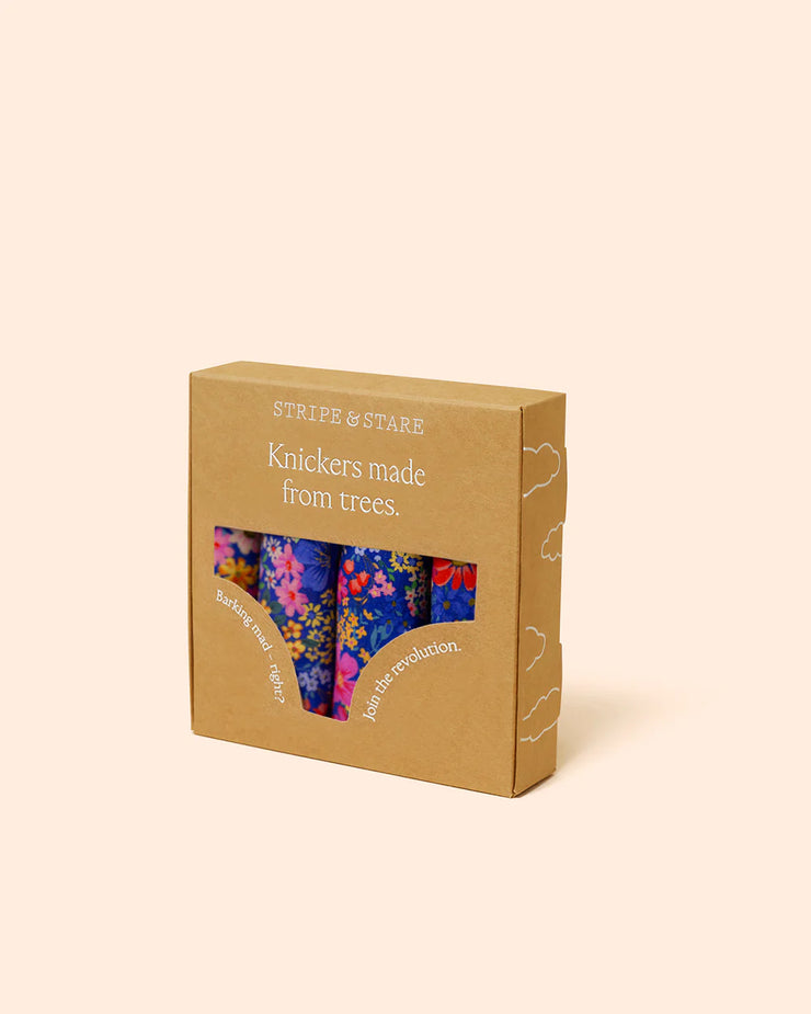 Stripe & Stare Original Knickers Box of 4 - Full Bloom