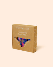 Stripe & Stare Thong Box of 4 - Full Bloom