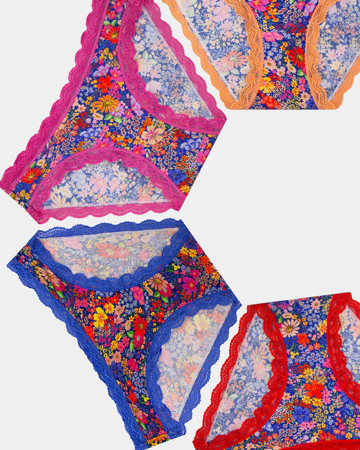 Stripe & Stare Original Knickers Box of 4 - Full Bloom