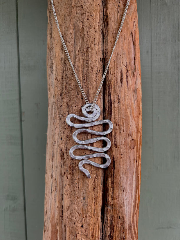 Hammered Snake Necklaces