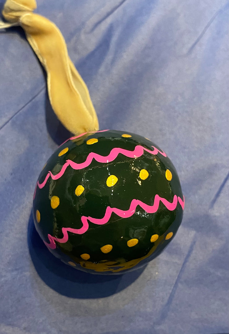 My Doris Painted Mini Round Bauble Decorations