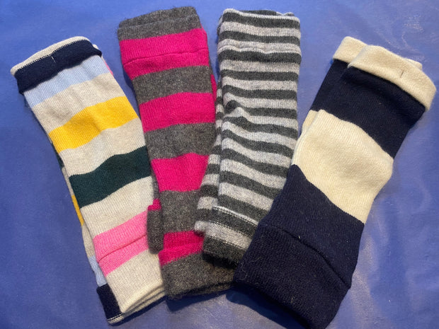 Turtle Dove Fingerless Gloves - Striped Lucky Dip