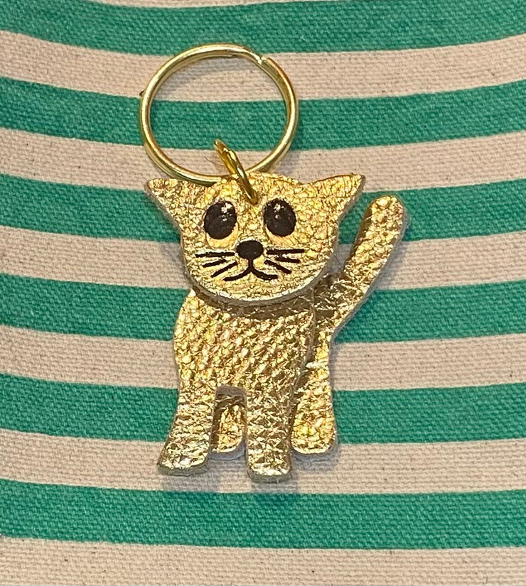 Leather Keyrings - Cat