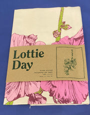 Lottie Day Tea Towel - Hollyhocks