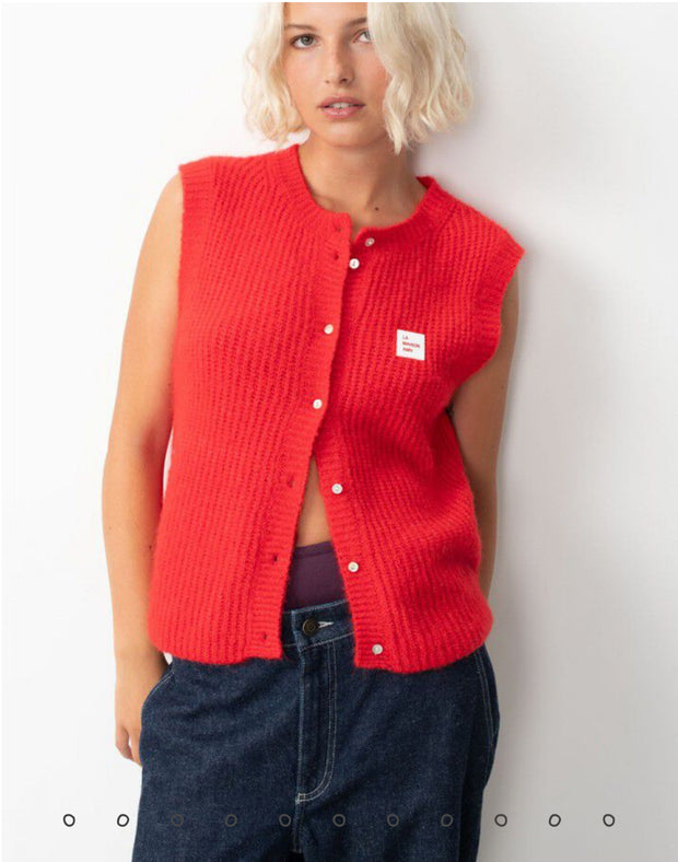 American Vintage East Gilet - Chilli Pepper