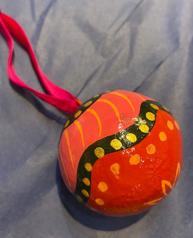 My Doris Painted Mini Round Bauble Decorations