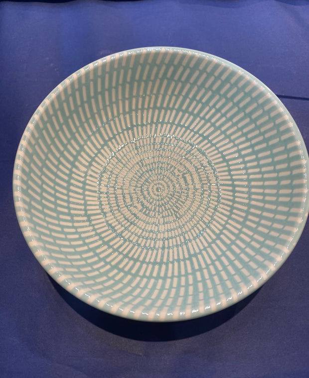Ceramic Trinket Dishes - Blue Dash