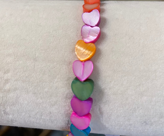 My Doris Mother Of Pearl Heart Bracelet - Rainbow