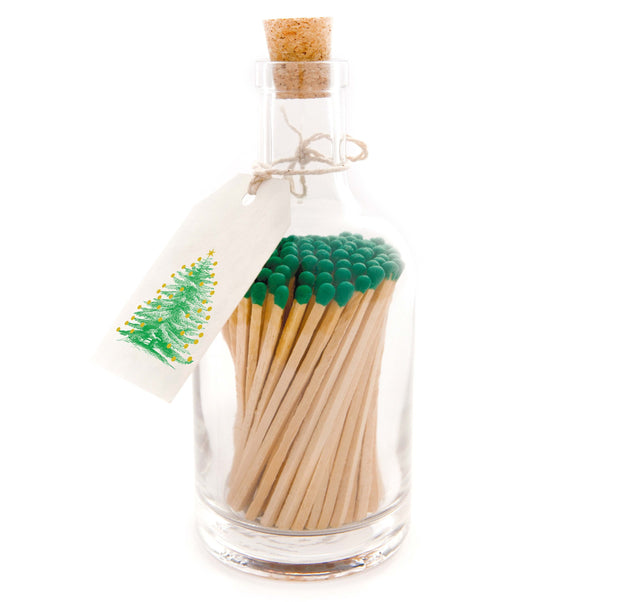 Christmas Glass Bottles of Matches