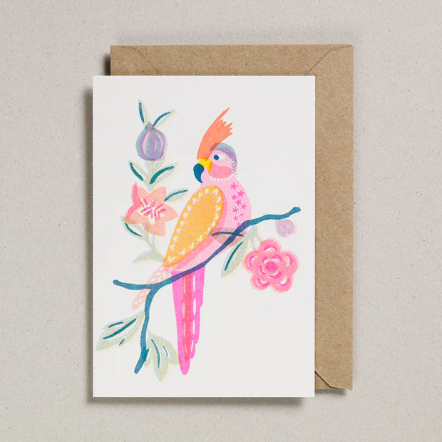 Petra Boase Papercut Parrot Card