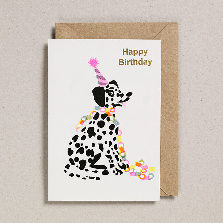 Petra Boase Happy Birthday Dalmatian Card